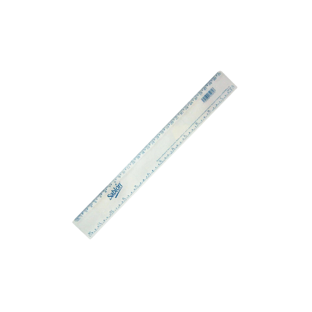 REGLA SABLÓN DE PLÁSTICO 30 CM 1 PIEZA 1085
