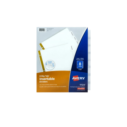 SEPARADOR AVERY 11124 CON 8 DIVISIONES