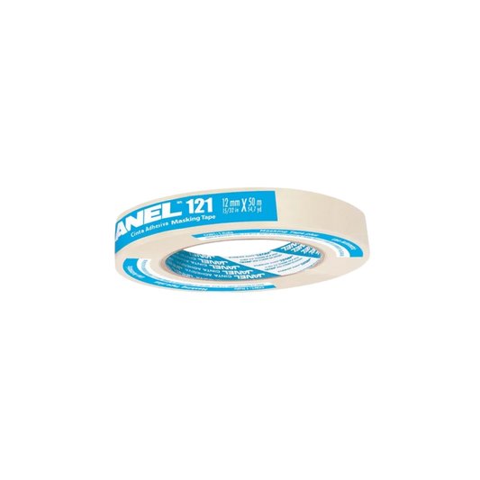 CINTA ADHESIVA MASKING TAPE BLANCA JANEL 121 12 MM X 50 M 1211250100