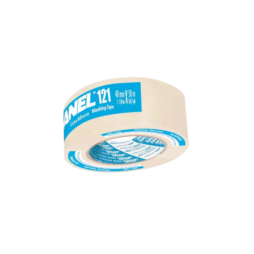 CINTA ADHESIVA MASKING TAPE BLANCA JANEL 121, 48 MM X 50 M 1214850100