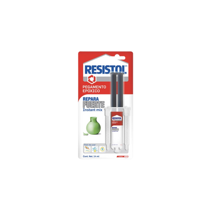 REPARA FUERTE INSTANT MIX PEGAMENTO EPOXICO EN JERINGA RESISTOL 14 ML 1524151