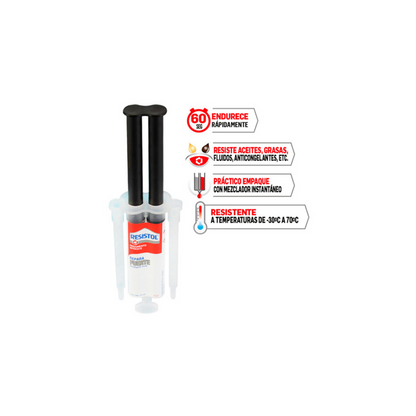 REPARA FUERTE INSTANT MIX PEGAMENTO EPOXICO EN JERINGA RESISTOL 14 ML 1524151