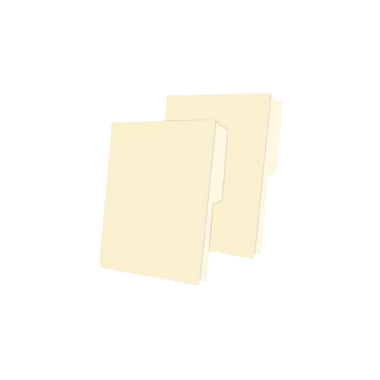 FOLDER OXFORD M757CRE TAMAÑO CARTA 1 PAQUETE CON 100 PIEZAS, COLOR CREMA M757 1/2