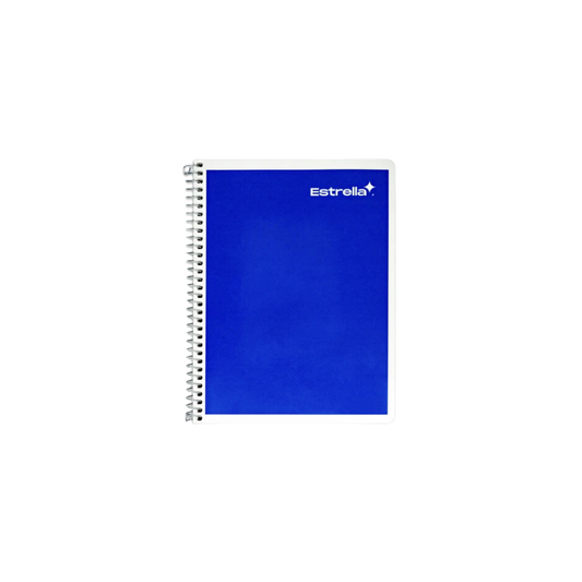 CUADERNO FORMA FRANCESA MARCA ESTRELLA CUADRO CHICO ESPIRAL SENCILLO CONTINUO 100 HOJAS 1 PIEZA 0186