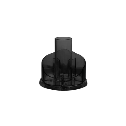 ORGANIZADOR ESCRITORIO NEGRO POLIESTIRENO MAE CIRCULAR COMPARTIMIENTOS CON VARIAS DIVISIONES 12X12X12 CM M-941.4