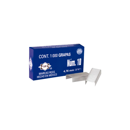GRAPA DE USO LIGERO PILOT CAPACIDAD DE 12 HOJAS 1000 GRAPAS P0018