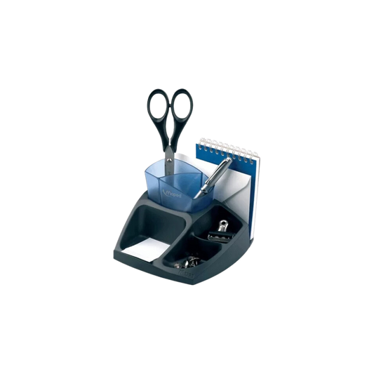 ORGANIZADOR DE ESCRITORIO CUADRADO NEGRO MAPED PLÁSTICO CON 6 COMPARTIMIENTOS 3154145754001