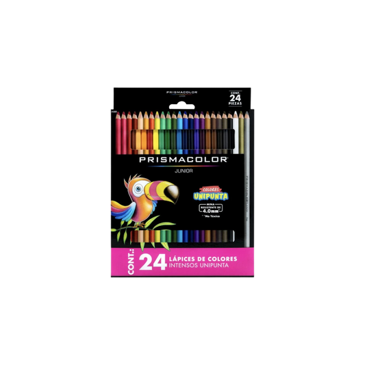 COLORES SURTIDO JUNIOR PRISMACOLOR REDONDO 24 COLORES 2153020
