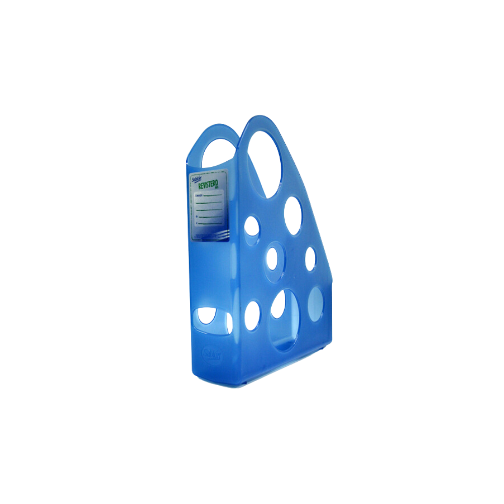 REVISTERO PLÁSTICO AZUL TAMAÑO CARTA 1 PIEZA SABLÓN
