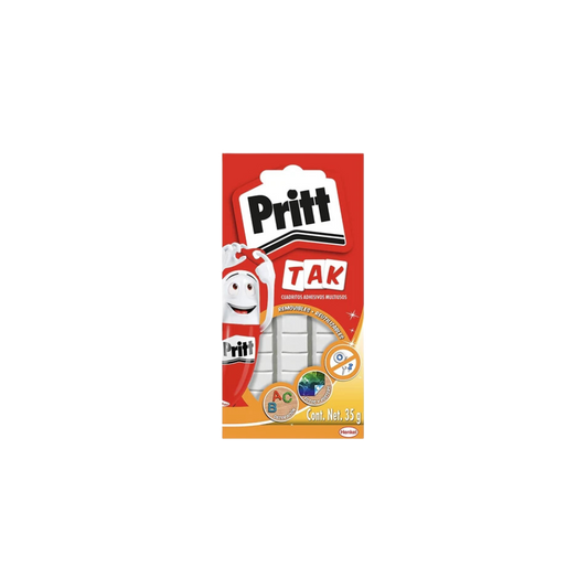 CUADROS ADHESIVOS REPOSICIONABLES PRITT TRANSPARENTES 35GR POR PAQUETE 1 PIEZA 1918619