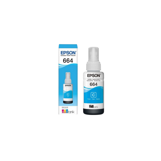 TINTA MARCA EPSON T664220-AL COLOR CYAN 1 PIEZA
