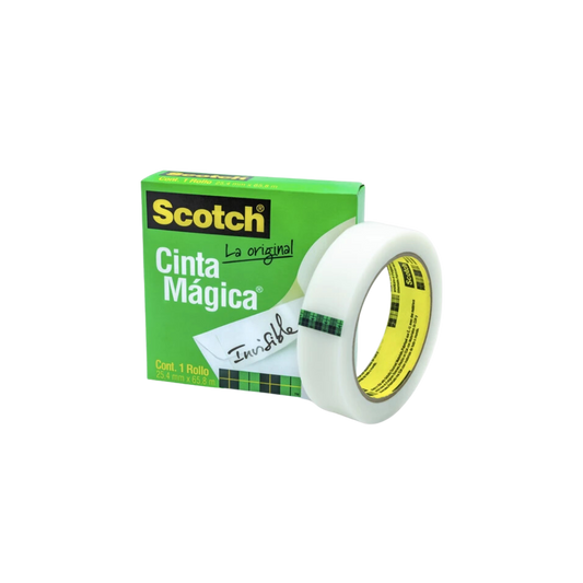 CINTA ADHESIVA MÁGICA MARCA SCOTCH MEDIDAS 24MM X 65M 1 PIEZA 70016077052