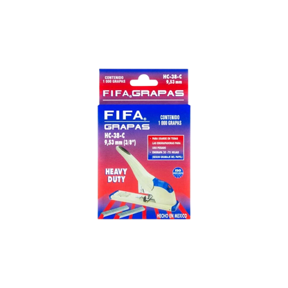 GRAPA DE USO PESADO PILOT FIFA CAPACIDAD DE 60 HOJAS 1000 GRAPAS P0075