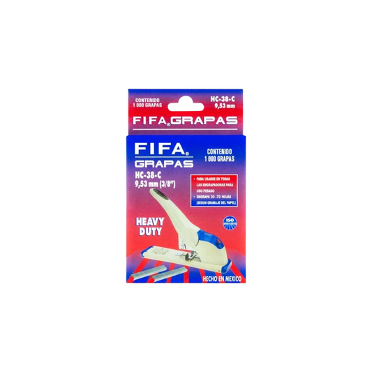 GRAPA DE USO PESADO PILOT FIFA CAPACIDAD DE 60 HOJAS 1000 GRAPAS P0075