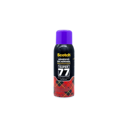 ADHESIVO EN AEROSOL SCOTCH SUPER 77 TRANSPARENTE DE ALTA ADHESIÓN 305GR 1PIEZA 70007071742
