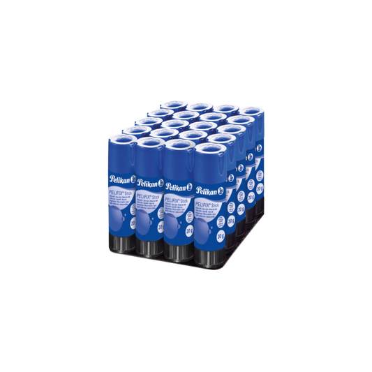 LÁPIZ ADHESIVO BLANCO MARCA PELIKAN BARRA DE 20GR PAQUETE CON 24 PIEZAS 9053000