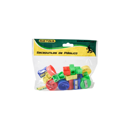 SACAPUNTAS PLÁSTICO MANUAL DIETRIX BOLSA CON 25 PIEZAS 6641