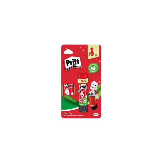 LÁPIZ ADHESIVO TRANSPARENTE PRITT 11GR 1 PIEZA 2780665