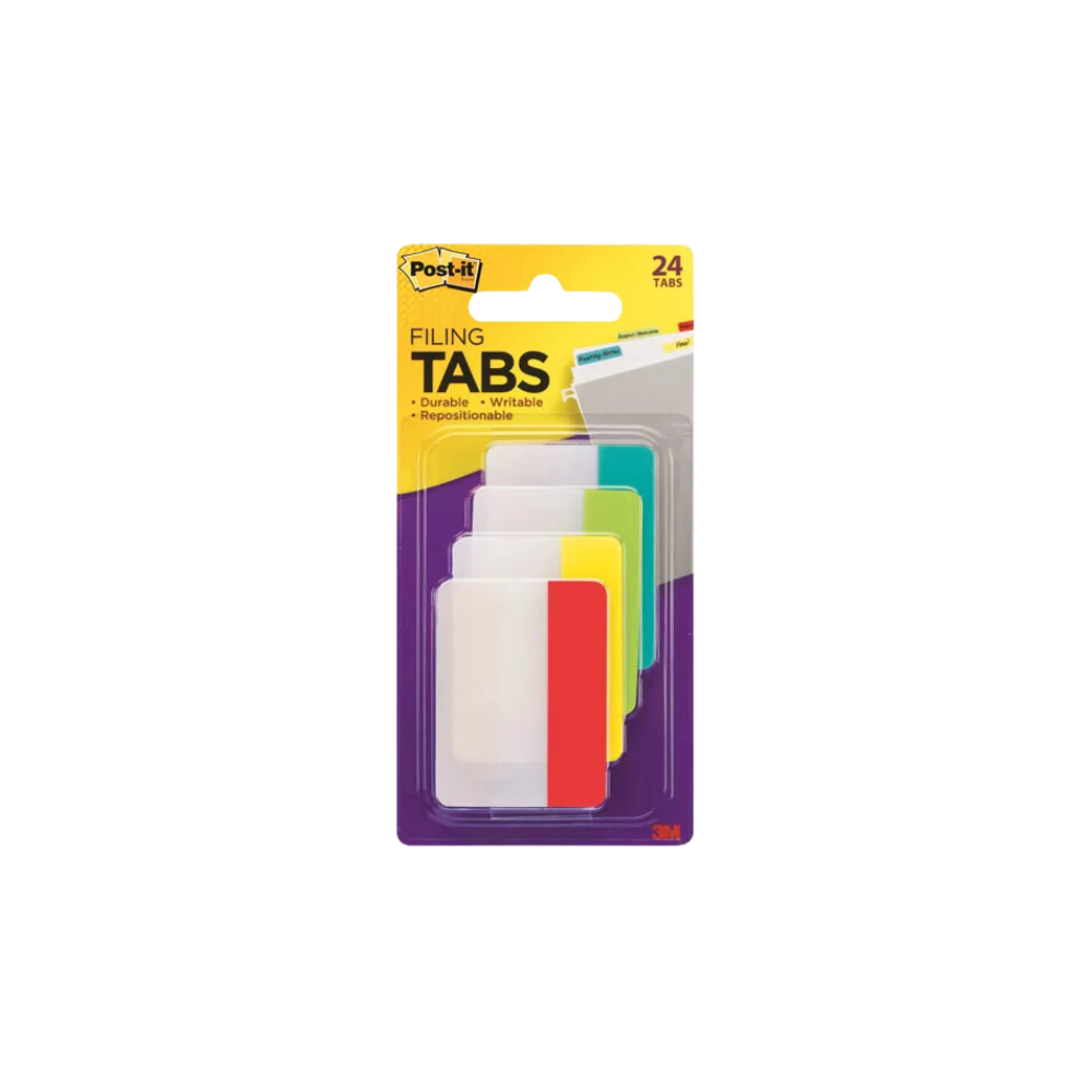 BANDERITAS RIGIDAS POST-IT 4 COLORES MEDIDAS 50.8X38.1MM PAQUETE CON 24 BANDERITAS 70005080851