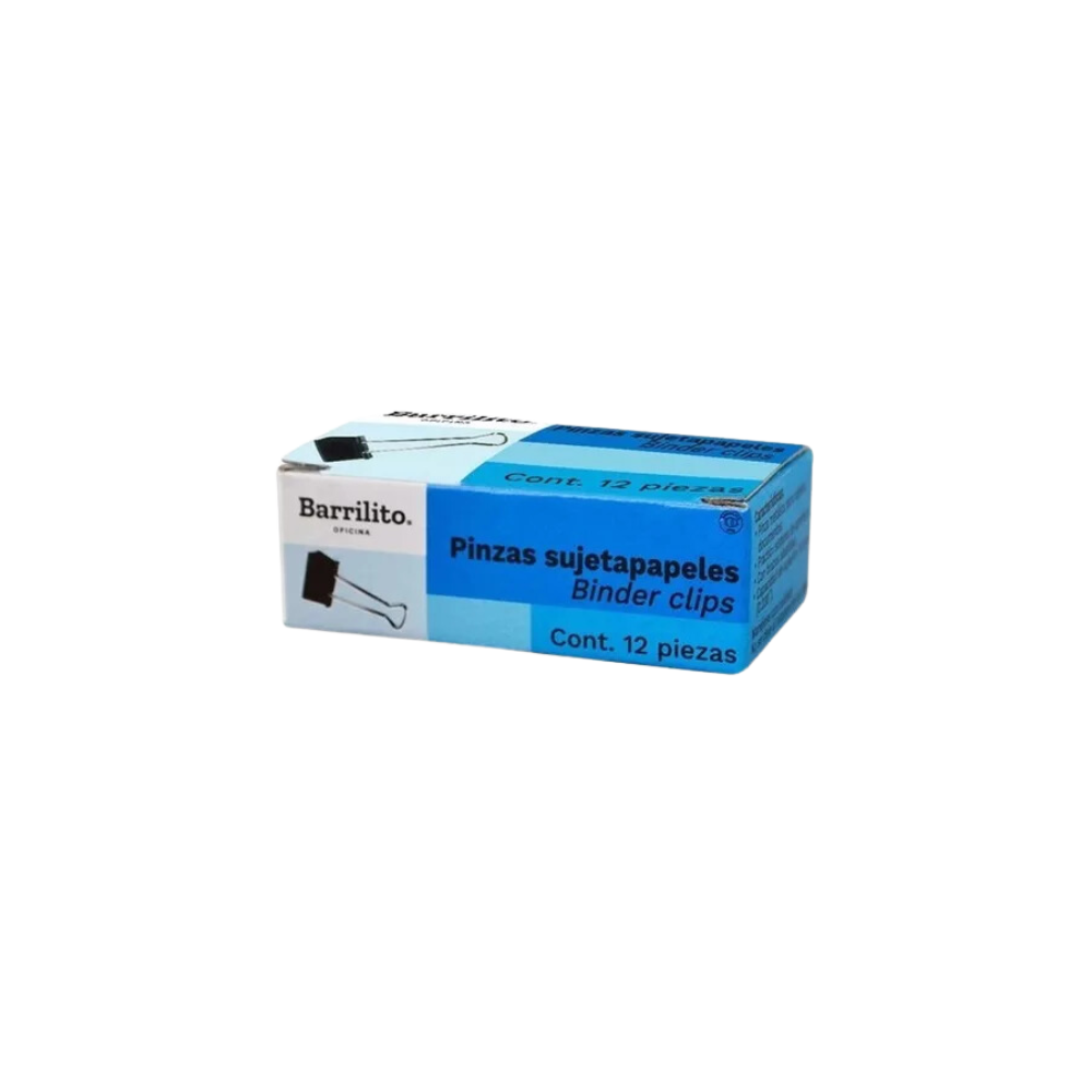 SUJETADOCUMENTOS MINI BARRILITO CAPACIDAD DE HASTA 45 HOJAS CAJA CON 12 PIEZAS PZ15