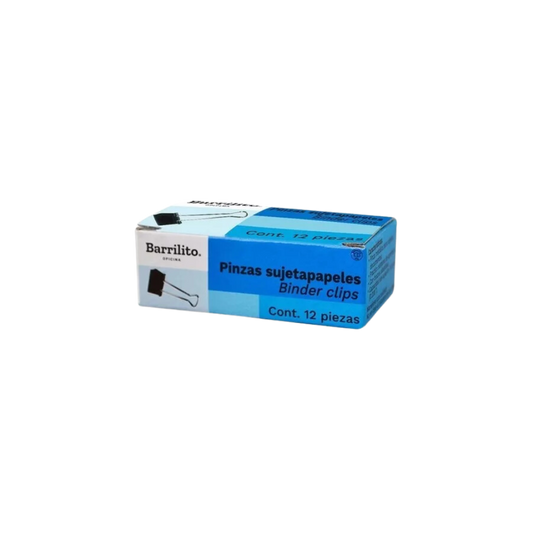 SUJETADOCUMENTOS MINI BARRILITO CAPACIDAD DE HASTA 45 HOJAS CAJA CON 12 PIEZAS PZ15