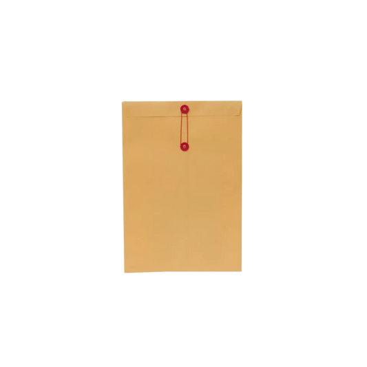 SOBRE BOLSA PAPEL FORTEC AMARILLO CON RONDANA TAMAÑO OFICIO PAQUETE CON 25 SOBRES B-24-MR