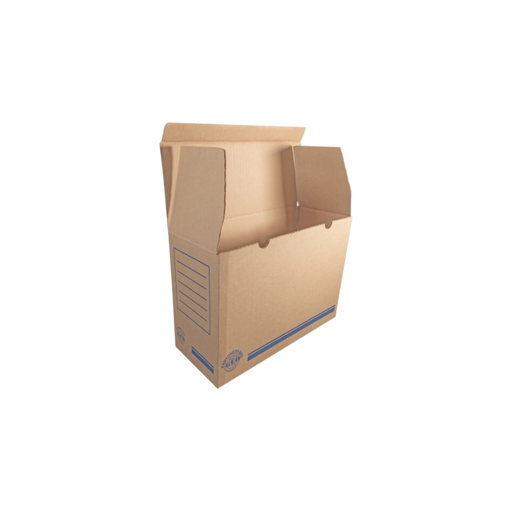 CAJA PARA ARCHIVO GALLETERA GEO DE CARTÓN CORRUGADO 1 PIEZA 1000022