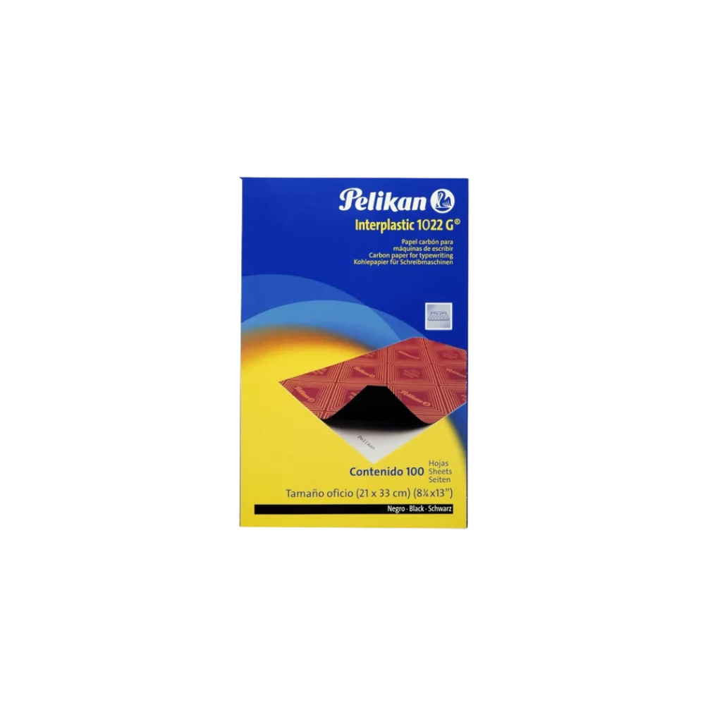 PAPEL CARBÓN OFICO PELIKAN PAQUETE CON 100 HOJAS 10220117