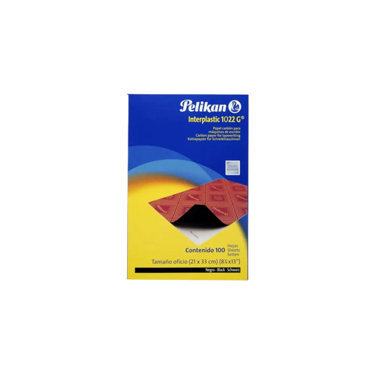 PAPEL CARBÓN OFICO PELIKAN PAQUETE CON 100 HOJAS 10220117