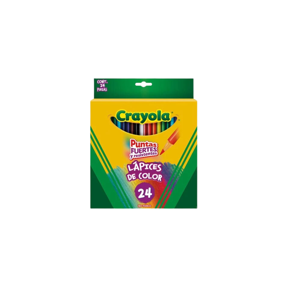COLORES CRAYOLA DE MADERA CAJA CON 24 PIEZAS 684024