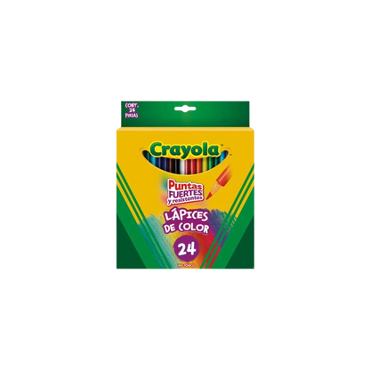 COLORES CRAYOLA DE MADERA CAJA CON 24 PIEZAS 684024