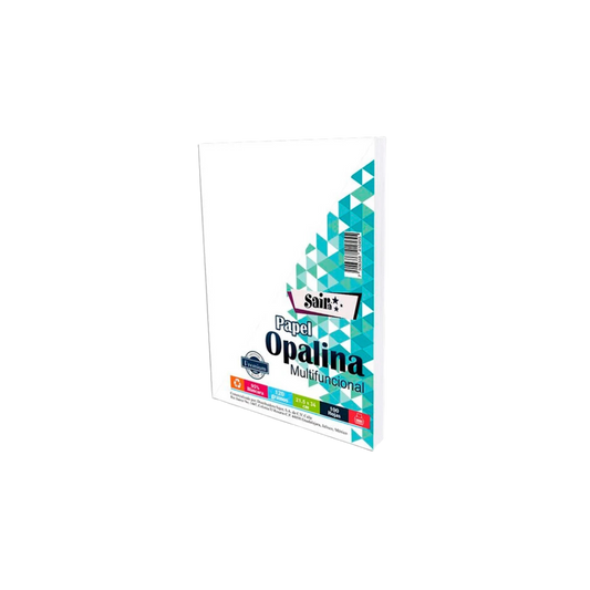 PAPEL OPALINA BLANCO OFICIO SAJOR 120GR RESMA CON 100 HOJAS 130653