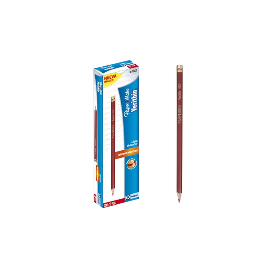 LAPIZ CARMIN CHECADOR ROJO HEXAGONAL PAPER MATE CAJA CON 12 PIEZAS 1789630