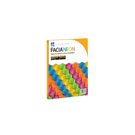 PAPEL BOND NARANJA COPAMEX TAMAÑO CARTA 1 RESMA CON 100 HOJAS A8725075011A0SE