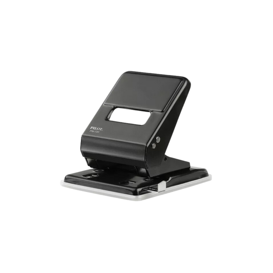 PERFORADORA ACERO TROQUELADO COLOR NEGRO 2 ORIFICIOS PARA 36 HOJAS PILOT P1081
