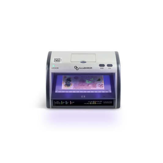 DETECTORA DE BILLETES FALSOS MANUAL LED430