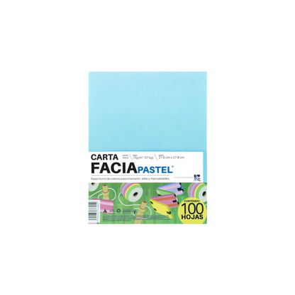 PAPEL BOND AZUL TAMAÑO CARTA COPAMEX 1 RESMA CON 100 HOJAS D2805075011A2SE