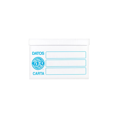 CAJA DE PLÁSTICO BLANCO PARA ARCHIVO TAMAÑO CARTA CON TAPA MARCA GEO 1 PIEZA 1000012
