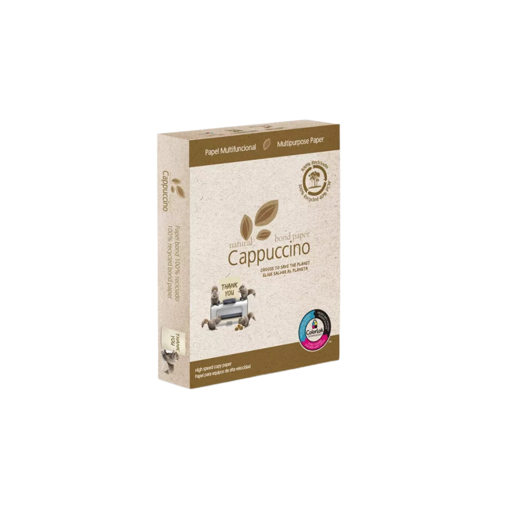 PAPEL RECICLADO COPAMEX TAMAÑO CARTA COLOR CAPUCCINO RESMA CON 500 HOJAS D6143075011E1EA