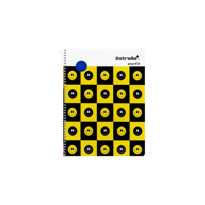 CUADERNO PROFESIONAL BLANCO MARCA ESTRELLA 100 HOJAS ESPIRAL SENCILLO METÁLICO 1 PIEZA 0461