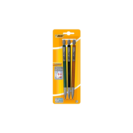 LAPICERO 0.5MM METALICO BIC BLISTER CON 3 PIEZAS 936381