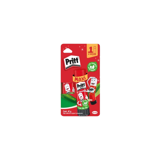 LÁPIZ ADHESIVO TRANSPARENTE PRITT BARRA DE 42GR 1 PIEZA 2780667