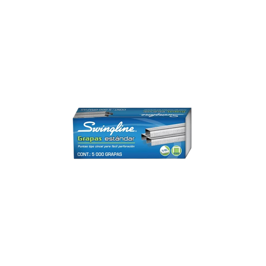 GRAPA ESTÁNDAR SWINGLINE CAPACIDAD DE 20 HOJAS 5000 GRAPAS P6246