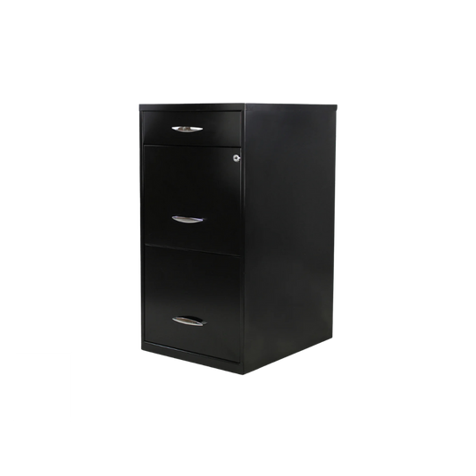 ARCHIVERO METÁLICO 2+1 GAVETAS CARTA 17056 NEGRO