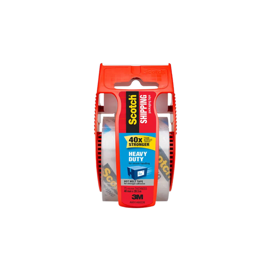 CINTA ADHESIVA TRANSPARENTE DE EMPAQUE MARCA SCOTCH MEDIDAS 48MM X 20M CON DESPACHADOR 1 PIEZA 70007014676