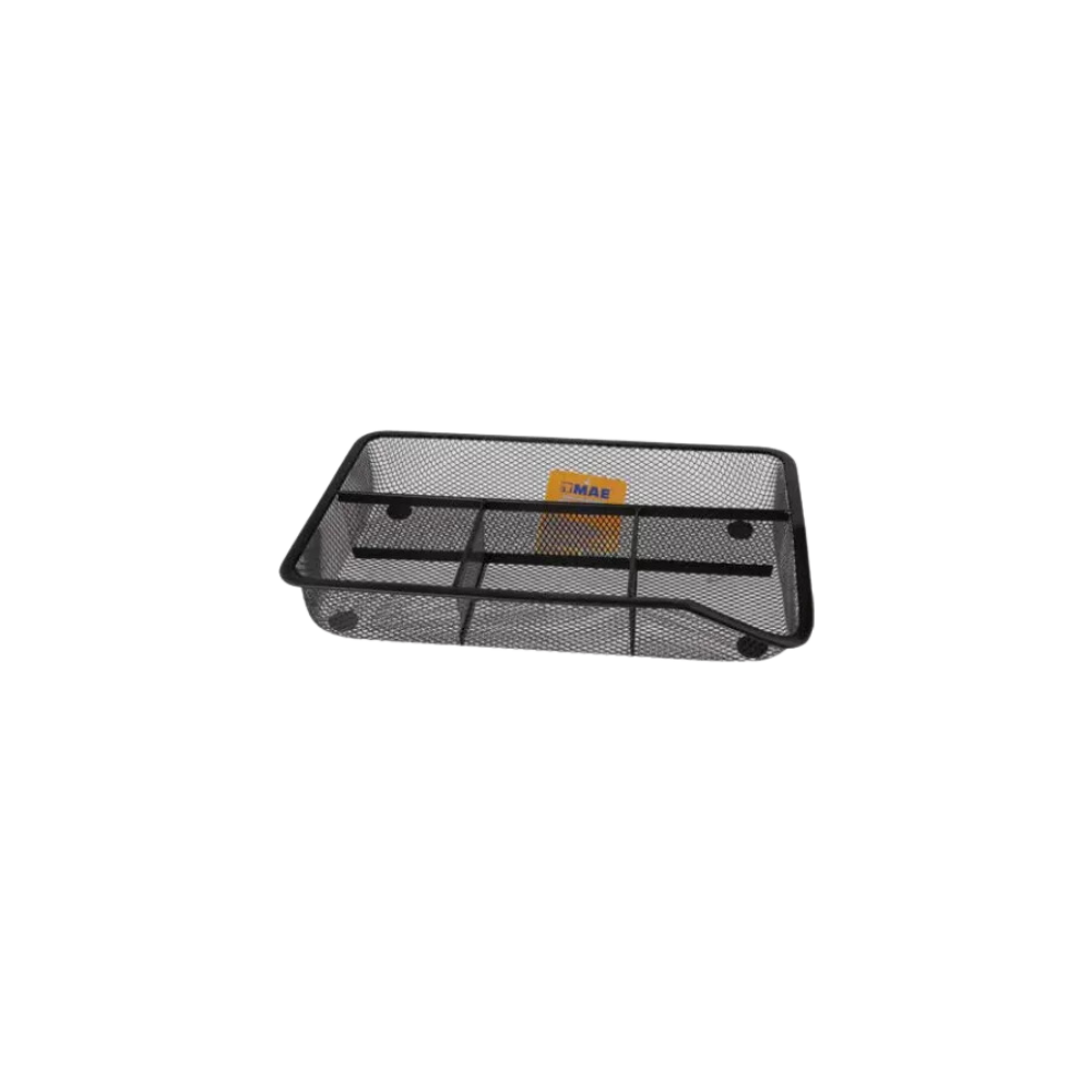 ORGANIZADOR DE ESCRITORIO RECTANGULAR NEGRO METAL MAE VARIAS DIVISIONES 27 X 16 X 4.6 CM ORM-4