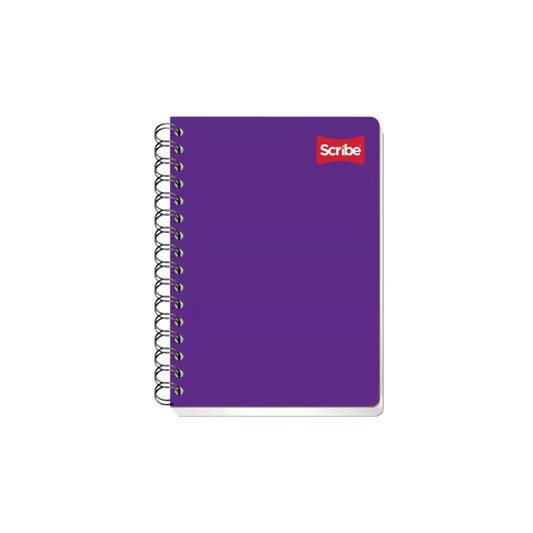 CUADERNO FORMA FRANCESA CUADRO CHICO SCRIBE DE 100 HOJAS PASTA SEMI-RIGIDA DOBLE ESPIRAL 1 PIEZA 1011602