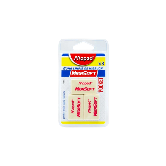 GOMA BLANCA MAPED MIGAJÓN BLISTER 3 PIEZAS 108613