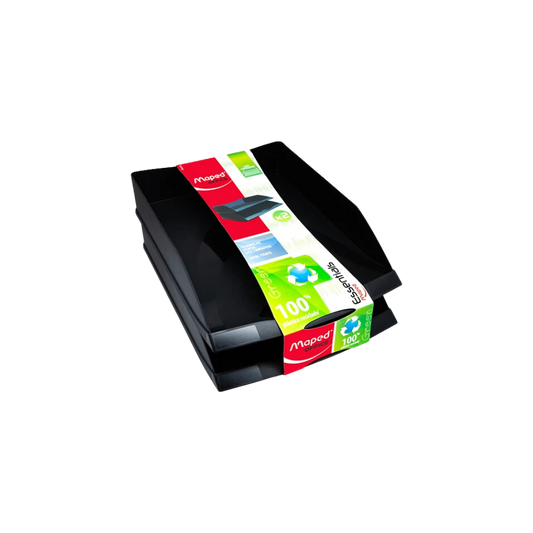 CHAROLA APILABLE MAPED PLÁSTICO COLOR NEGRO
