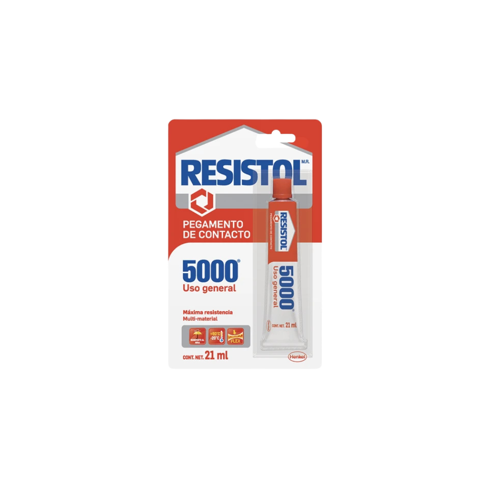 PEGAMENTO DE CONTACTO HENKEL RESISTOL 5000 COLOR AMARILLO 21 ML 2374725